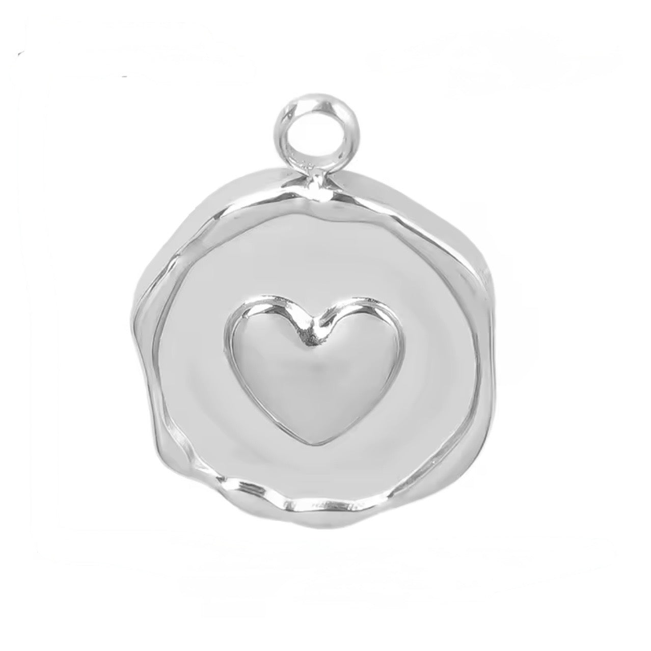 Pure Love – Minimal Heart-Charm aus Edelstahl