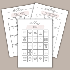 Challenges | Book Journal | 4 Farben