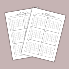 Monatsübersicht zum Ausmalen | Book Journal