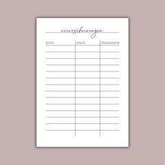 Neuerscheinungen-Liste | Book Journal