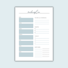 Wochenplan | Kalender | 4 Farben
