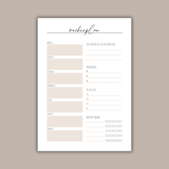 Wochenplan | Kalender | 4 Farben