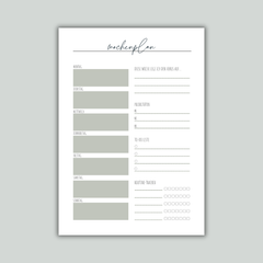 Wochenplan | Kalender | 4 Farben