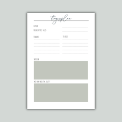 Tagesplan | Kalender | 4 Farben