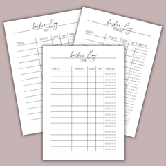 Bücher-Log (Print, E-Book, Hörbücher) | Book Journal