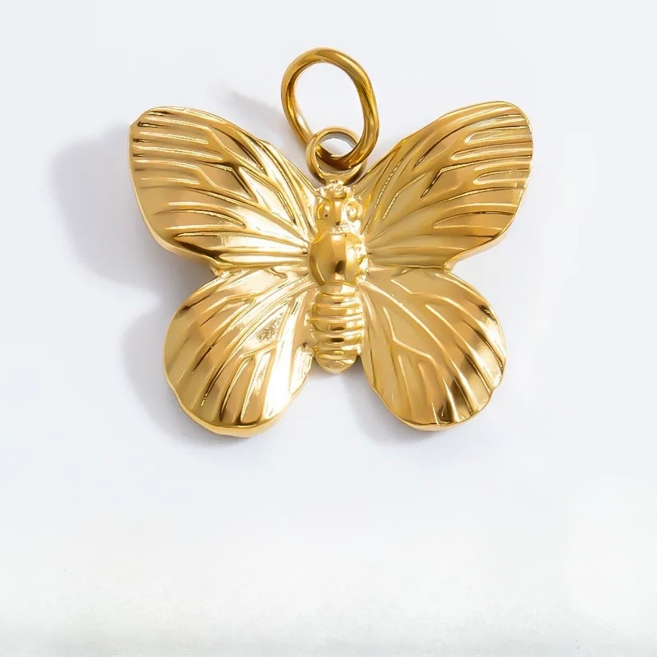 Golden Butterfly – Schmetterling Anhänger aus Edelstahl
