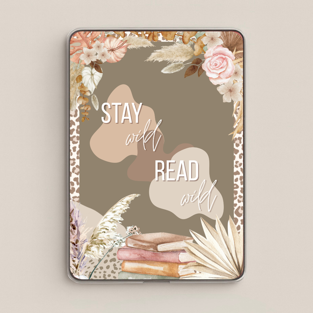 Boho Reads – eReader Insert im Floralen & Boho Design