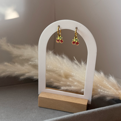 Cherry Bliss – Edelstahl-Ohrringe | Gold