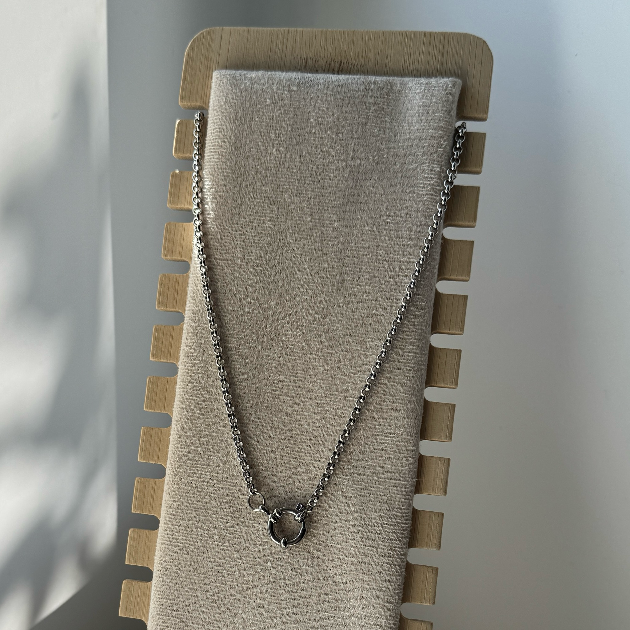 Delicate Shine – Feine Charm-Basis aus Edelstahl-Kette | Silber