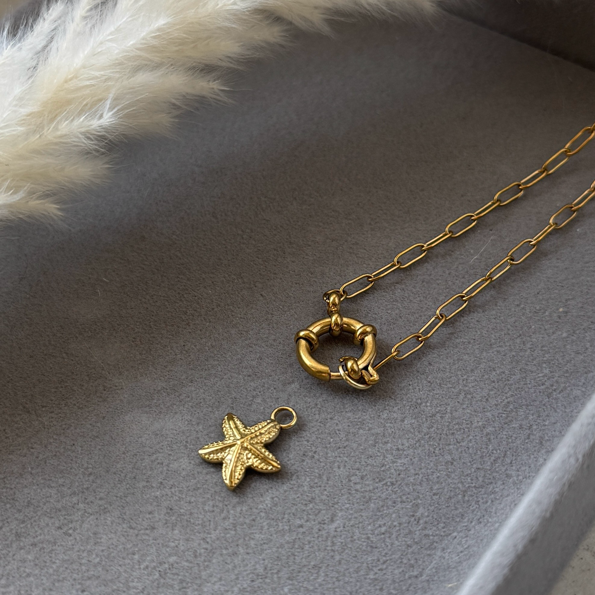 Sea Star – Seestern-Charm aus Edelstahl | Gold