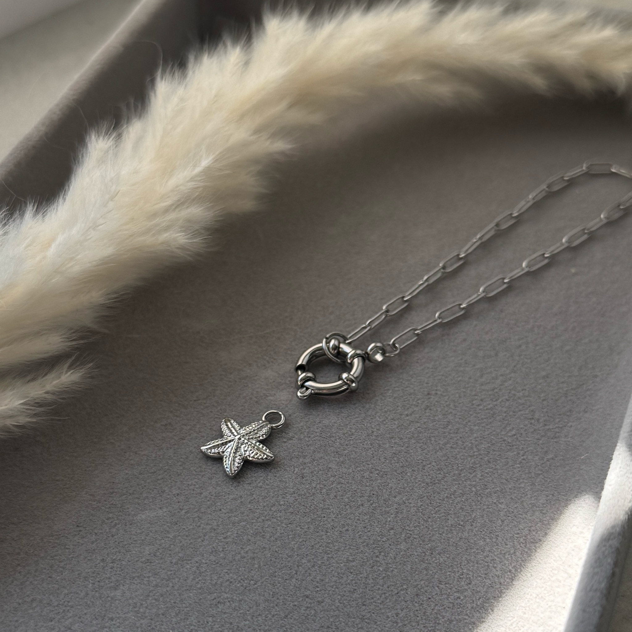 Sea Star – Seestern-Charm aus Edelstahl | Silber