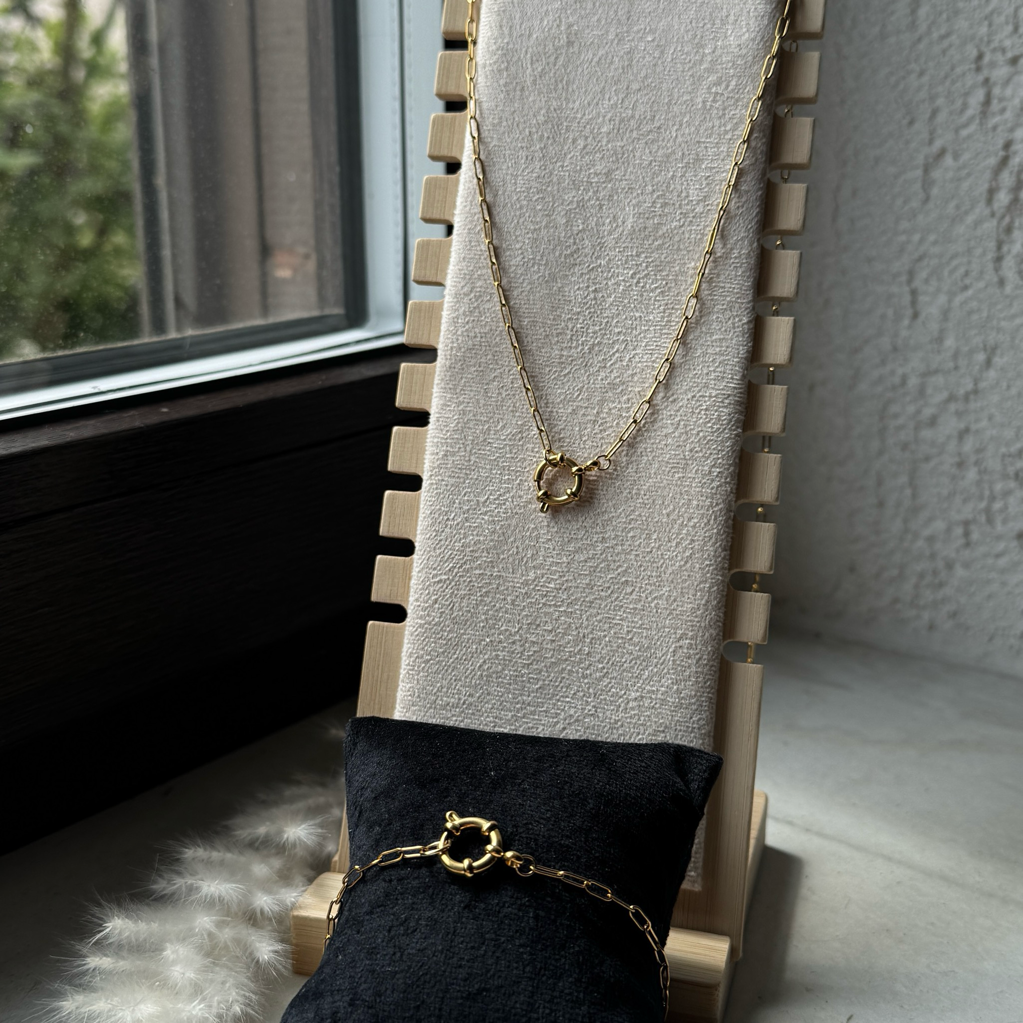 Link Luxe Set – Charm-Basis für deine Charms | Kette & Armband | Edelstahl | Gold