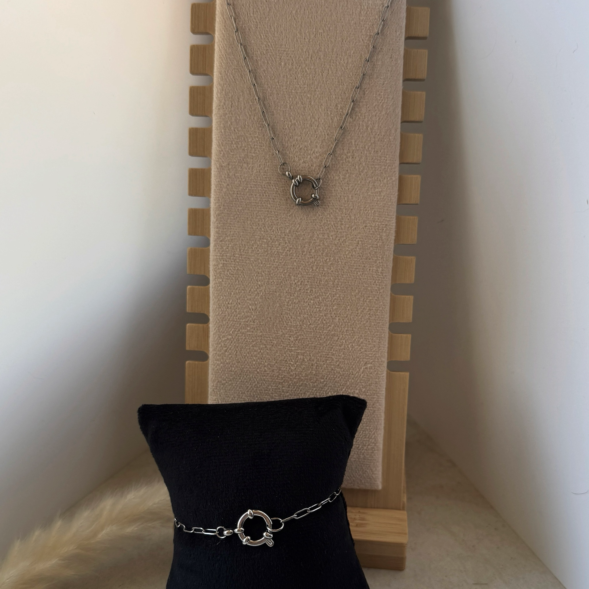 Link Luxe Set – Charm-Basis für deine Charms | Kette & Armband | Edelstahl | Silber