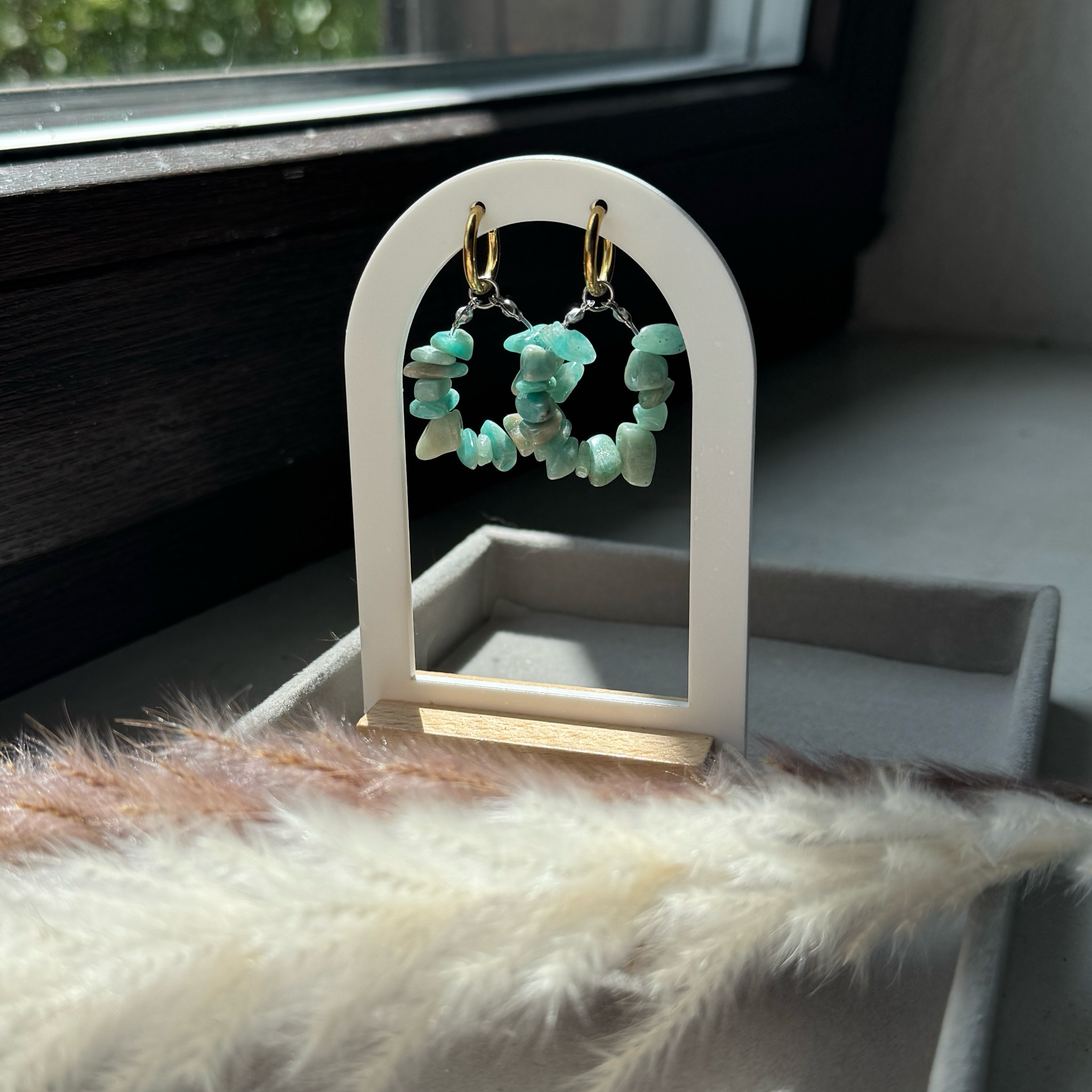 Ocean Spirit – Ohrringe mit Amazonit