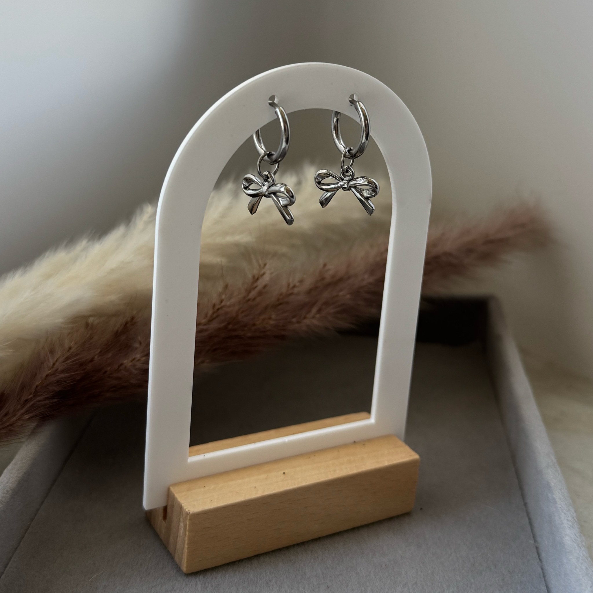 Pure Hoops – Edelstahl-Creolen für Charms | Silber