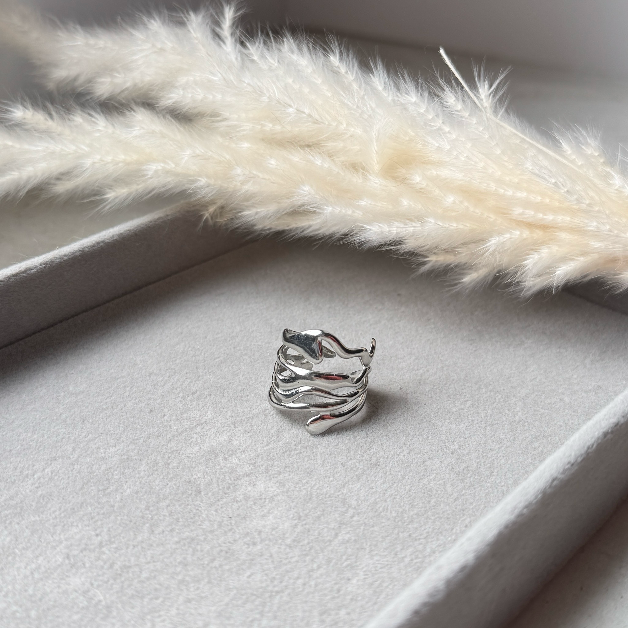 Silver Waves - Silberner Wellen-Ring